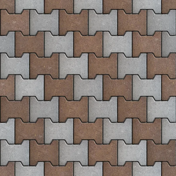 오블리크 라인으로 회색과 갈색 다각형. — 스톡 사진