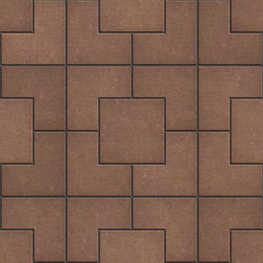 Kaldırım kahverengi renkleri kareler.