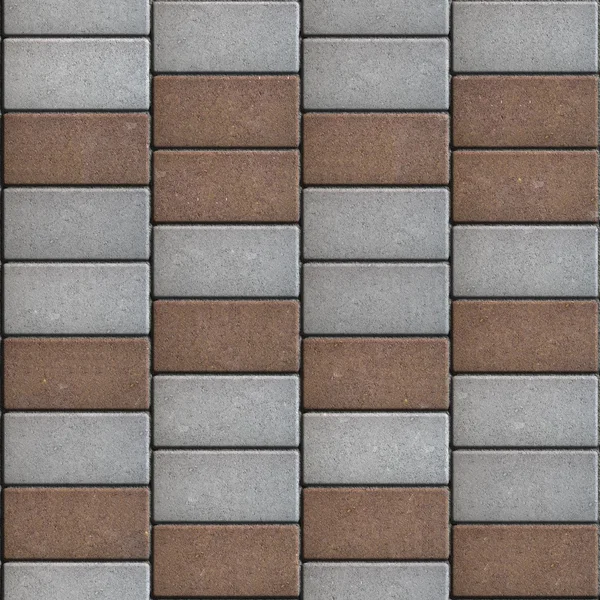 Тротуарна плитка складається з прямокутників викладених у хаотичному мандері . — стокове фото