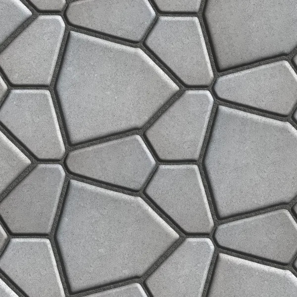 Pavimento gris - Diferente tamaño de polígonos . — Foto de Stock