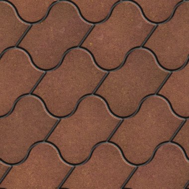 Brown dekoratif dalga ile kaldırım düşündüm.