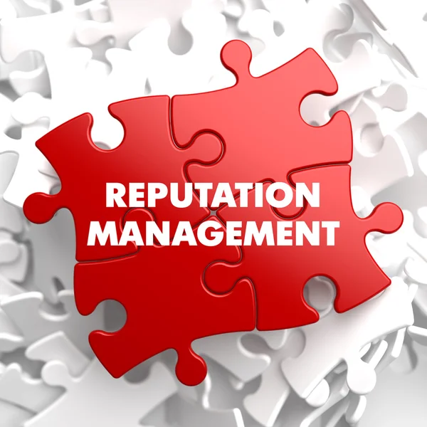 Reputation Management on Red Puzzle. — Stock Photo, Image