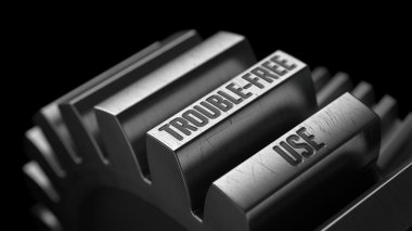 Metal dişlilerin üzerinde sorunsuz kullanım.