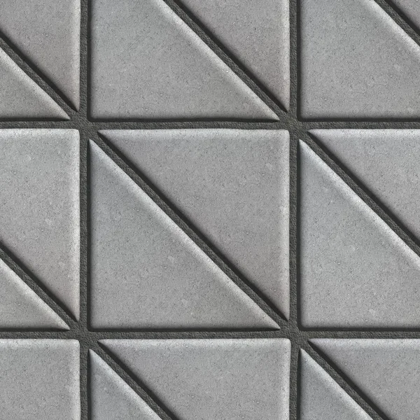 Сірий тротуарної плитки - квадрат, що складається з трикутниками. — стокове фото