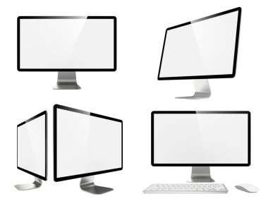 modern 4 k geniş ekran lcd monitör.