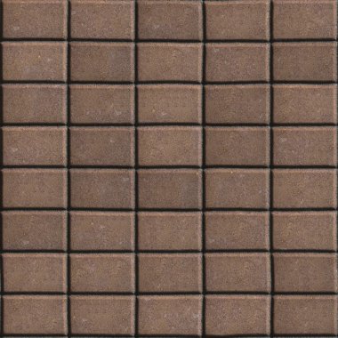 Kaldırım döşeme - dikdörtgenler tek boyutta Brown.