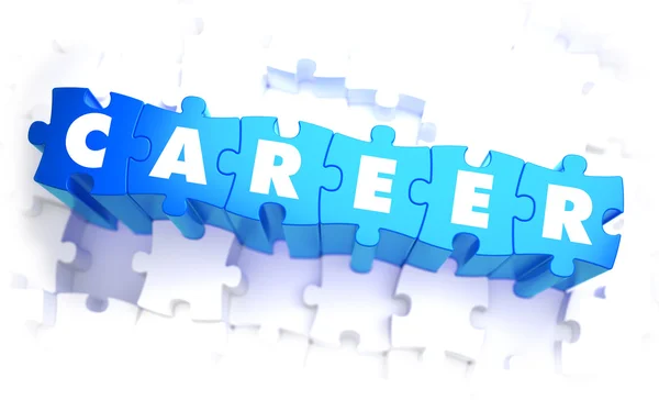 Career - White Word on Blue Puzzles. — Stock Photo, Image