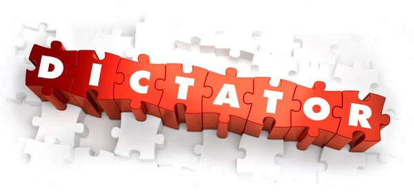 Dictator - Text on Red Puzzles. — Stock Photo, Image