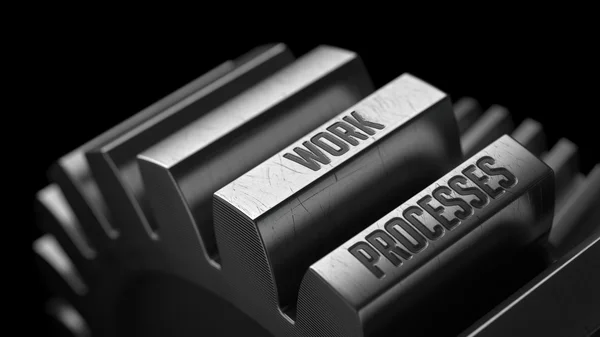 Work Processes on the Metal Gears. — Stock Photo, Image