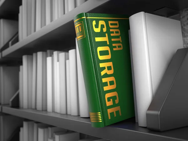 Data Storage - Title of Green Book. — Stock Photo, Image