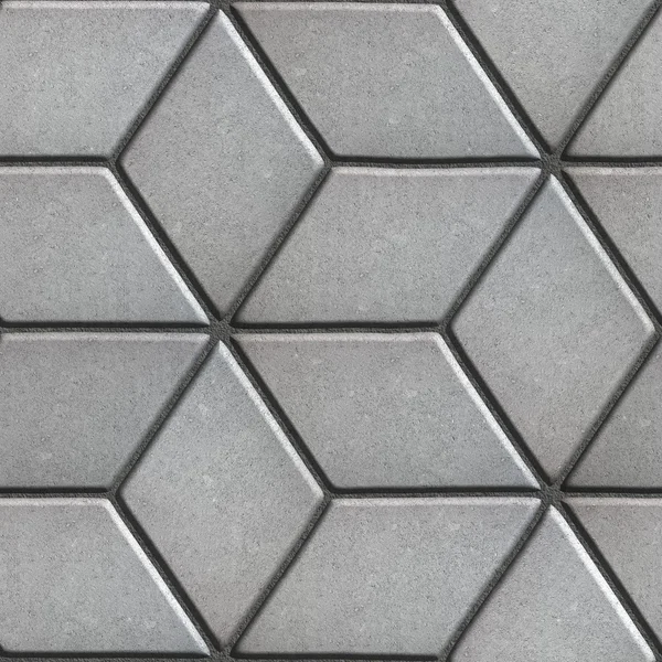 Серые тротуарные плиты, возложенные на Ромбы . — стоковое фото