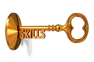 Becerileri - altın anahtar anahtar deliği eklenir.