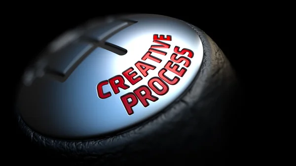 Creative Process on Cars Shift Knob. — Stock Photo, Image