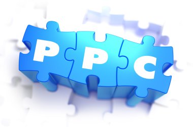 PPC - mavi bulmacalar üzerinde metin.