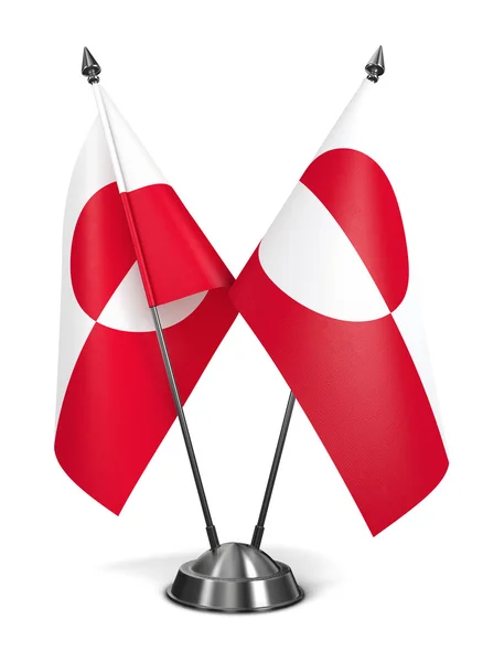Groenlandia - Banderas en miniatura . — Foto de Stock