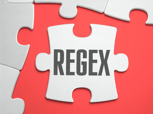 Regex - παζλ στη θέση του κομμάτια που λείπουν. — Φωτογραφία Αρχείου