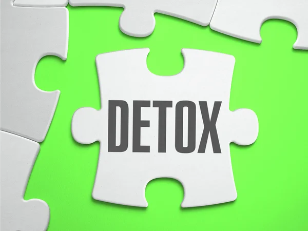 Detox - Jigsaw Puzzle with Missing Pieces. — Stock Photo, Image