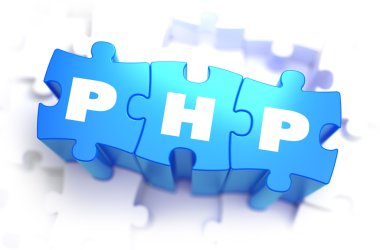 PHP - mavi bulmacalar üzerinde metin.