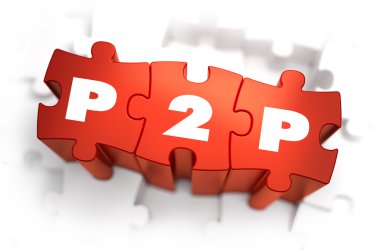 P2P - beyaz kelime kırmızı bulmacalar.