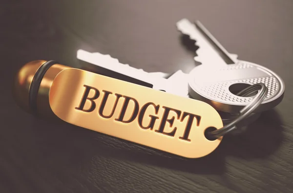 Budget på Golden Keyring. — Stockfoto