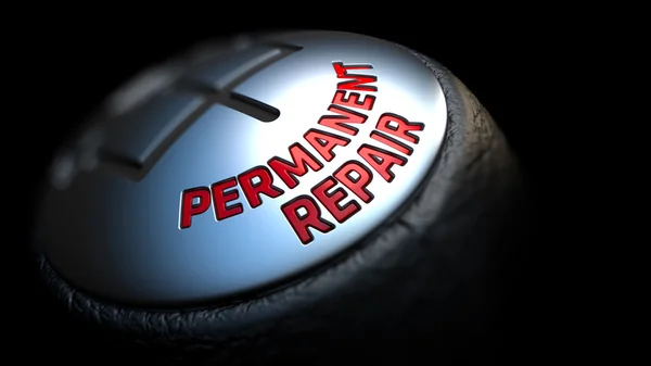 Permanent Repair on Black Gear Shifter. — Stock Photo, Image