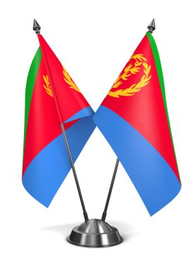 Eritre - minyatür bayrakları.