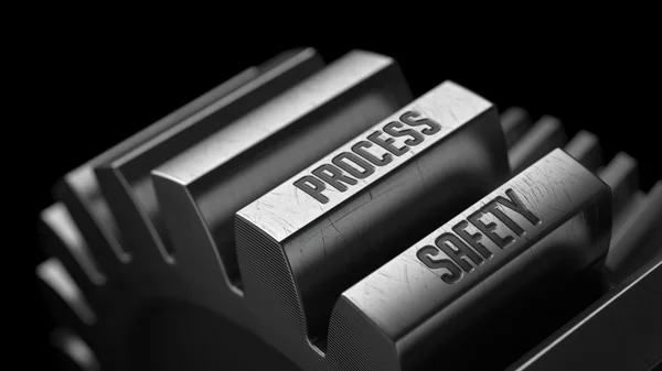 Process Safety on the Metal Gears. — Stock Photo, Image