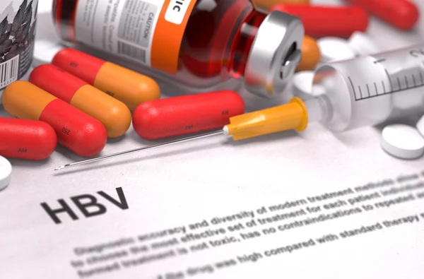 Diagnosis - HBV. Medical Concept. 3D Render. — Stock Photo, Image
