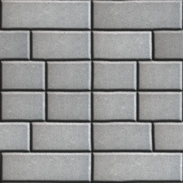 Gray Paving Slabs in the Form Rectangles of Different Value. — Stock Photo, Image