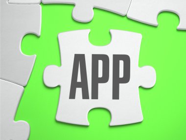 App - bilmecenin eksik parçalar ile.