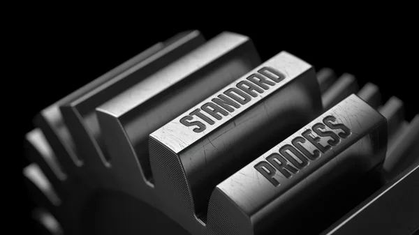 Standardprocess på de metall redskap. — Stockfoto