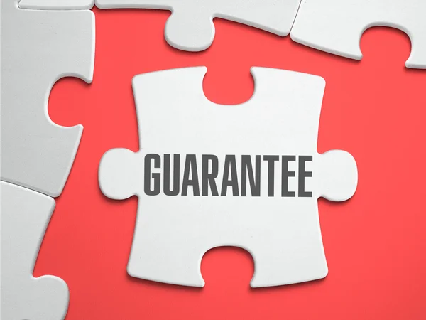 Guarantee - Puzzle on the Place of Missing Pieces. — Stock Photo, Image
