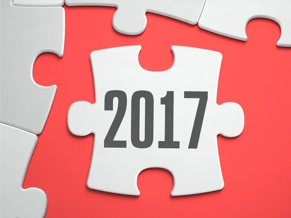 Concetto 2017 - Puzzle sul luogo dei pezzi mancanti . — Foto Stock