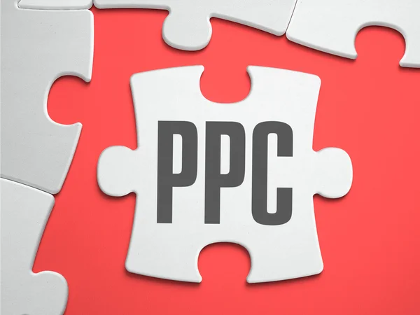 PPC - Puzzle en el lugar de las piezas que faltan . — Foto de Stock