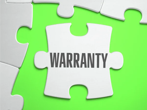 Warranty - Jigsaw Puzzle with Missing Pieces. — Stock Photo, Image