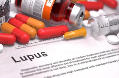 Diagnosis - Lupus. Medical Concept. clipart