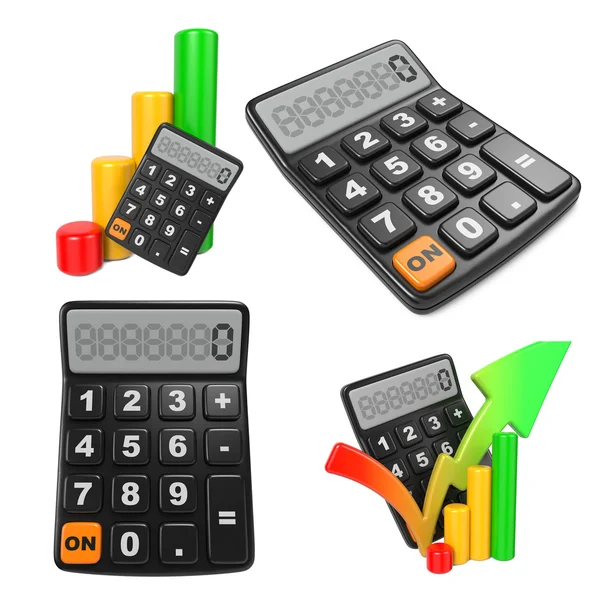 Concepto de negocio con calculadora y diagrama . —  Fotos de Stock