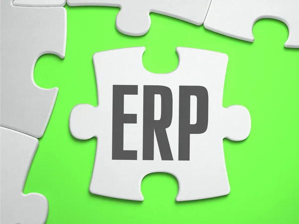 ERP - Jigsaw Puzzle with Missing Pieces. — Stock Photo, Image