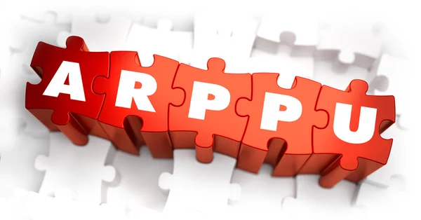 ARPPU - Text on Red Puzzles. — Stock Photo, Image