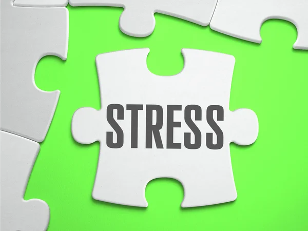 Stress - Jigsaw Puzzle with Missing Pieces. — Stockfoto