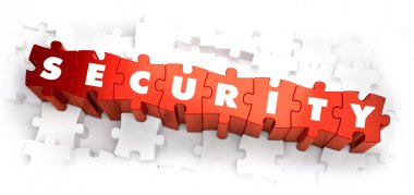 Security - Text on Red Puzzles.