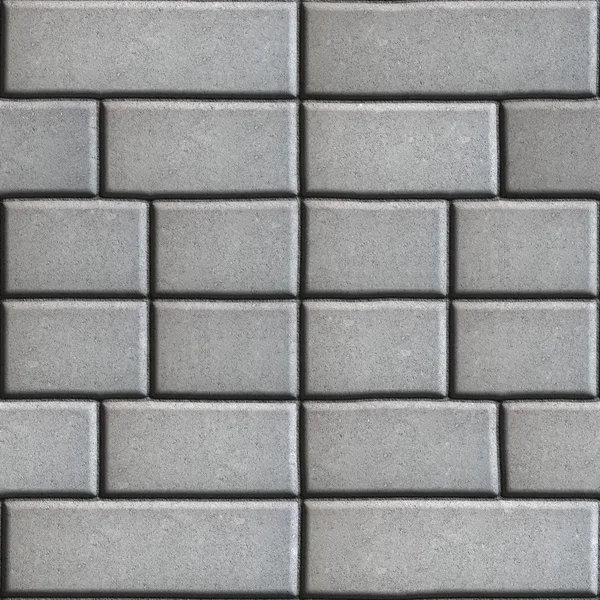 Losas de pavimentación gris en forma de rectángulos de diferente valor . — Foto de Stock