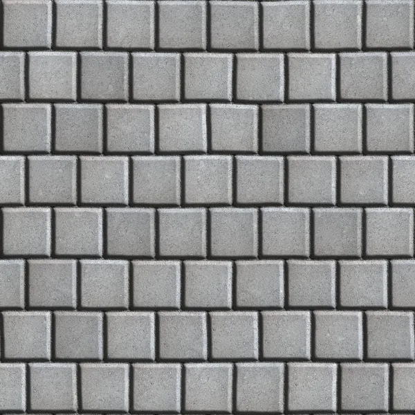 Pavimento in calcestruzzo Laid come grigio piccolo quadrato . — Foto Stock