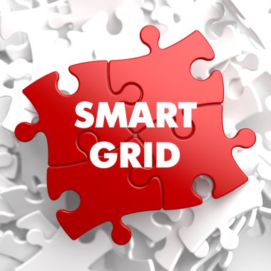 Smart Grid on Red Puzzle.
