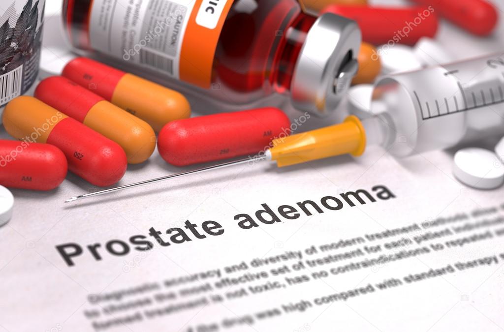 Prostate Adenoma Diagnosis. Medical Concept. 