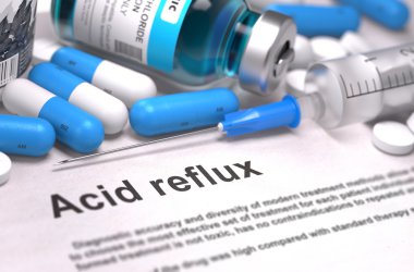 Diagnosis - Acid Reflux. Medical Concept. clipart