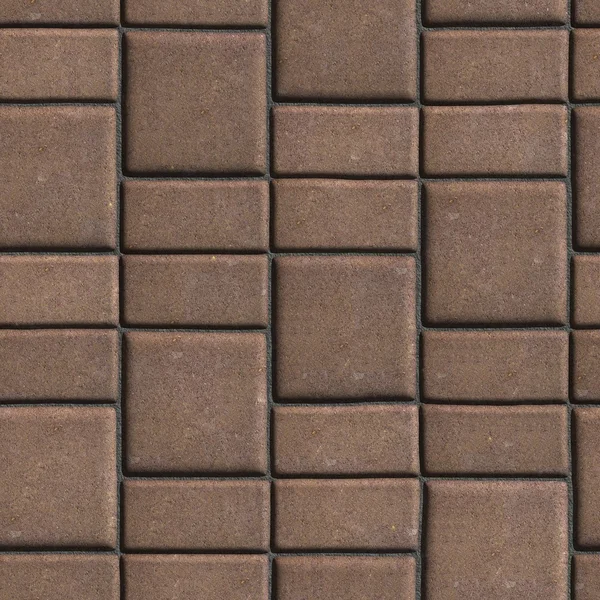 Brown Paving Slabs that Mimic Natural Stone. — Stock Photo, Image