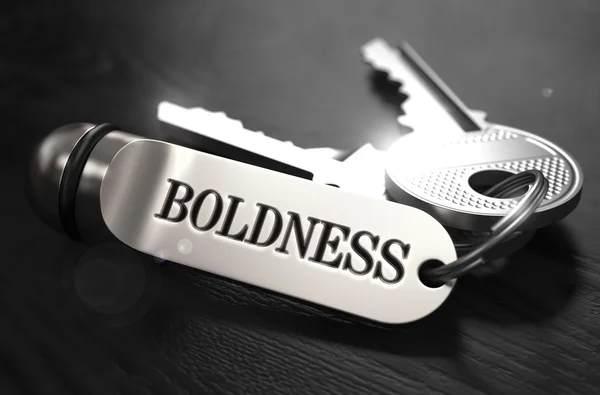 Boldness Concept. Keys with Keyring. — стокове фото
