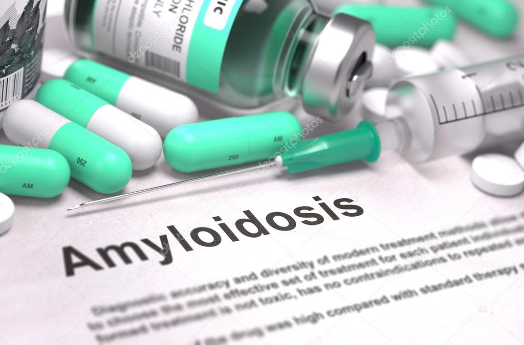 Amyloidosis Diagnosis. Medical Concept.