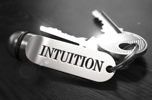 Intuition Concept. Keys with Keyring. — Zdjęcie stockowe